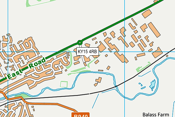 KY15 4RB map - OS VectorMap District (Ordnance Survey)