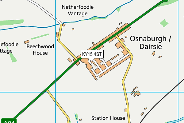 KY15 4ST map - OS VectorMap District (Ordnance Survey)