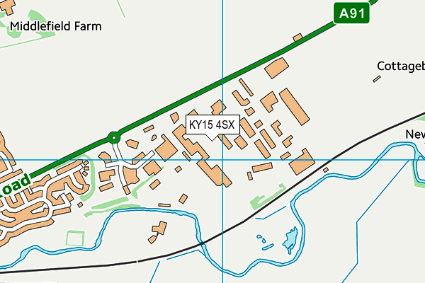 KY15 4SX map - OS VectorMap District (Ordnance Survey)