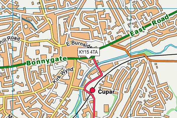 KY15 4TA map - OS VectorMap District (Ordnance Survey)