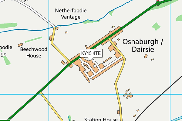 KY15 4TE map - OS VectorMap District (Ordnance Survey)