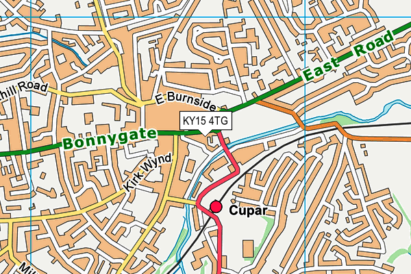 KY15 4TG map - OS VectorMap District (Ordnance Survey)