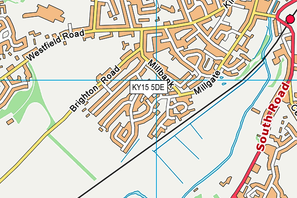 KY15 5DE map - OS VectorMap District (Ordnance Survey)