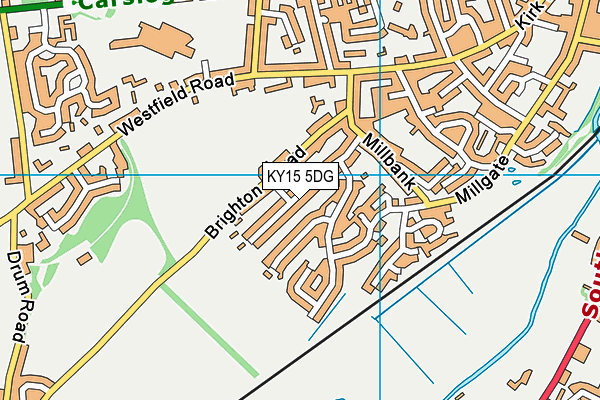 KY15 5DG map - OS VectorMap District (Ordnance Survey)