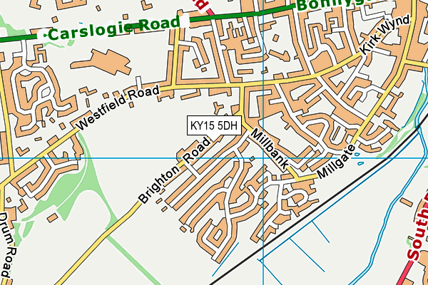KY15 5DH map - OS VectorMap District (Ordnance Survey)