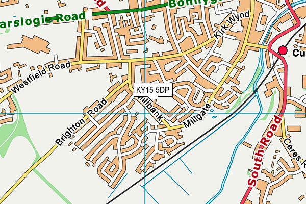 KY15 5DP map - OS VectorMap District (Ordnance Survey)