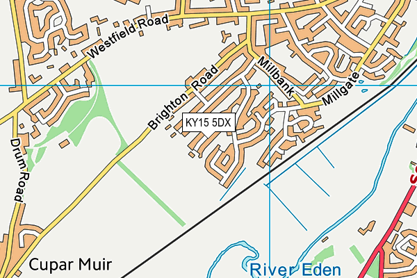 KY15 5DX map - OS VectorMap District (Ordnance Survey)