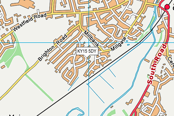 KY15 5DY map - OS VectorMap District (Ordnance Survey)