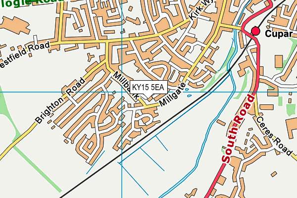 KY15 5EA map - OS VectorMap District (Ordnance Survey)