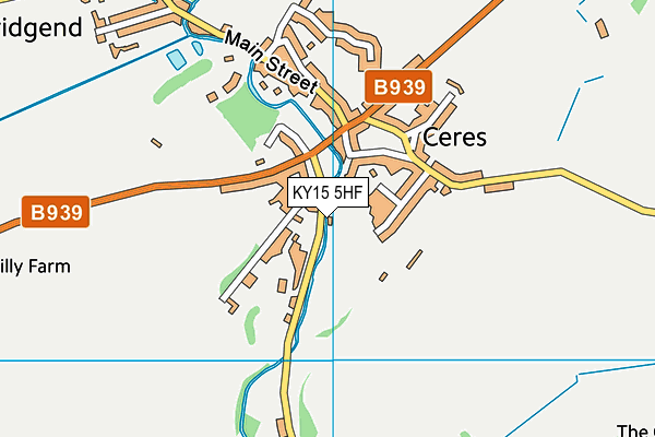 KY15 5HF map - OS VectorMap District (Ordnance Survey)