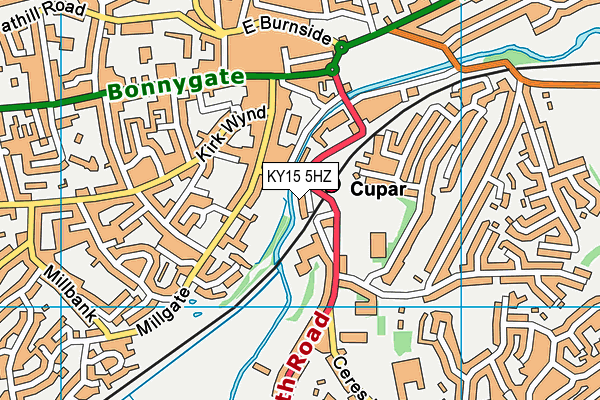 KY15 5HZ map - OS VectorMap District (Ordnance Survey)