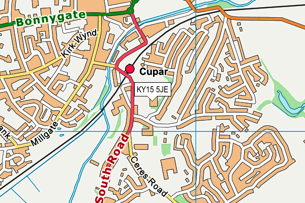 KY15 5JE map - OS VectorMap District (Ordnance Survey)