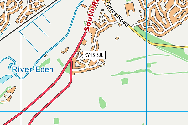 KY15 5JL map - OS VectorMap District (Ordnance Survey)