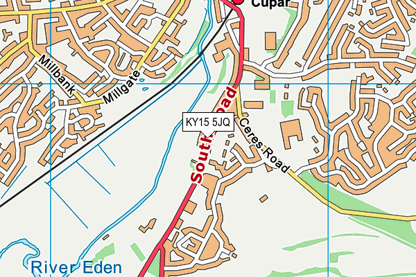 KY15 5JQ map - OS VectorMap District (Ordnance Survey)