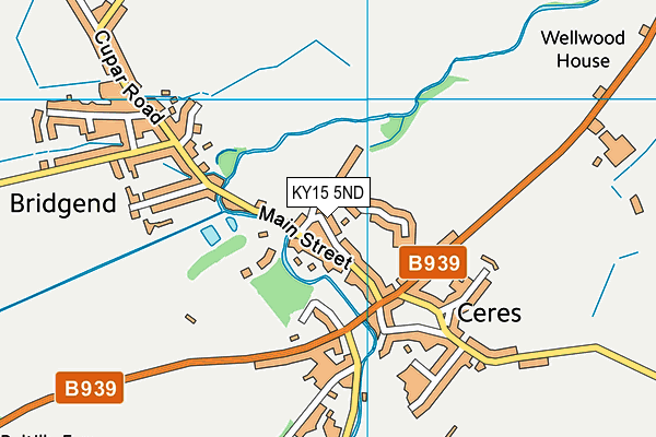 KY15 5ND map - OS VectorMap District (Ordnance Survey)