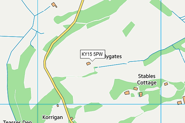 KY15 5PW map - OS VectorMap District (Ordnance Survey)
