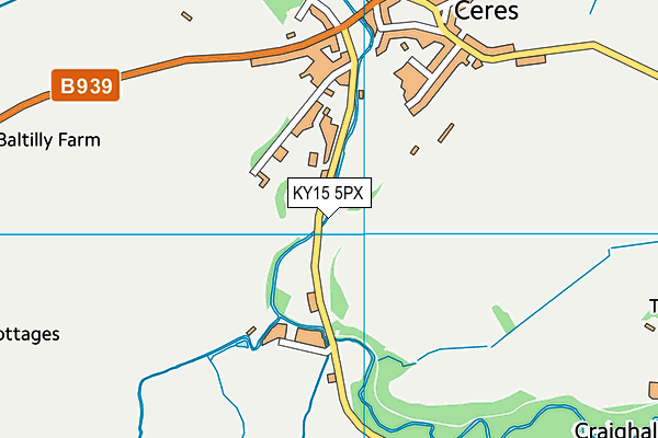 KY15 5PX map - OS VectorMap District (Ordnance Survey)