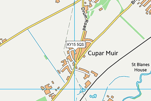 KY15 5QS map - OS VectorMap District (Ordnance Survey)