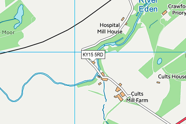 KY15 5RD map - OS VectorMap District (Ordnance Survey)