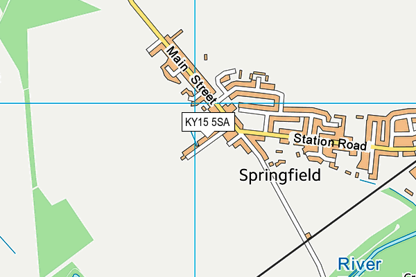 KY15 5SA map - OS VectorMap District (Ordnance Survey)