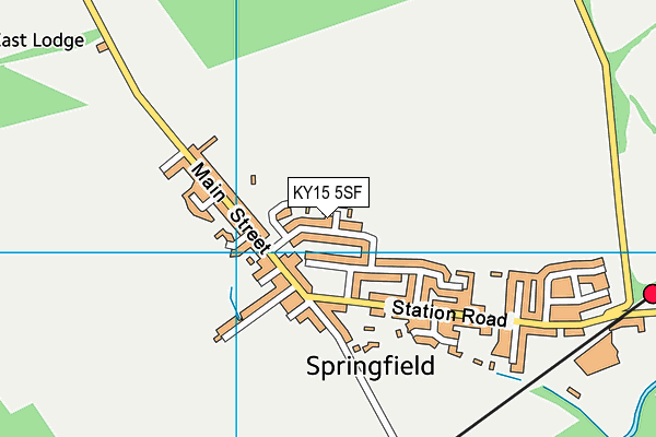 KY15 5SF map - OS VectorMap District (Ordnance Survey)