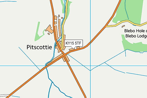 KY15 5TF map - OS VectorMap District (Ordnance Survey)