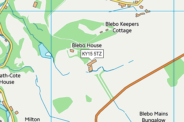 KY15 5TZ map - OS VectorMap District (Ordnance Survey)