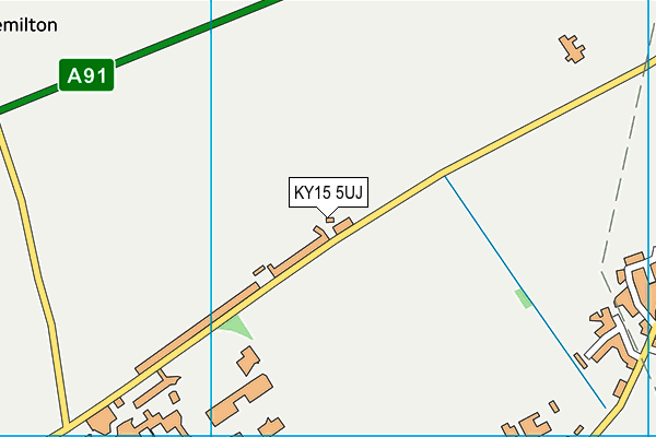 KY15 5UJ map - OS VectorMap District (Ordnance Survey)