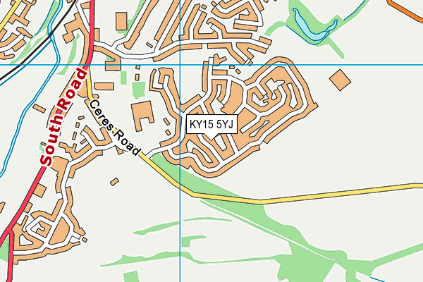KY15 5YJ map - OS VectorMap District (Ordnance Survey)
