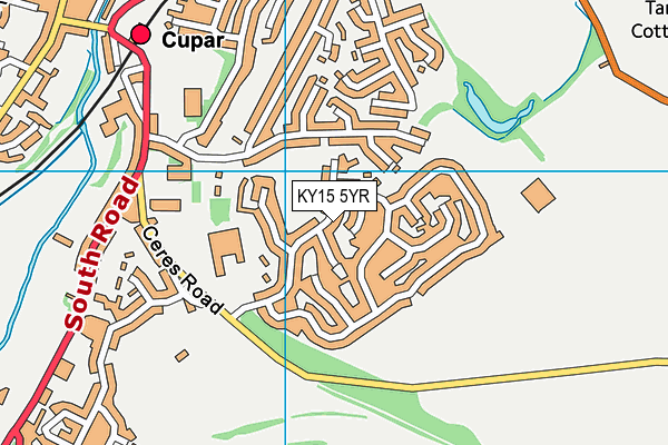KY15 5YR map - OS VectorMap District (Ordnance Survey)