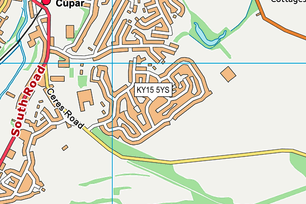 KY15 5YS map - OS VectorMap District (Ordnance Survey)