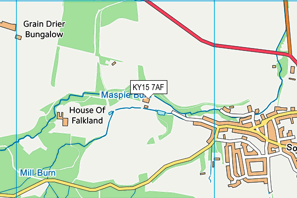 KY15 7AF map - OS VectorMap District (Ordnance Survey)