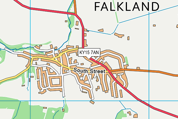 KY15 7AN map - OS VectorMap District (Ordnance Survey)