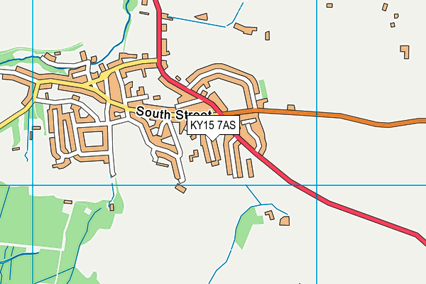 KY15 7AS map - OS VectorMap District (Ordnance Survey)