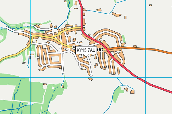 KY15 7AU map - OS VectorMap District (Ordnance Survey)
