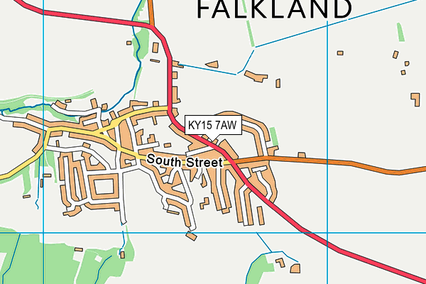 KY15 7AW map - OS VectorMap District (Ordnance Survey)