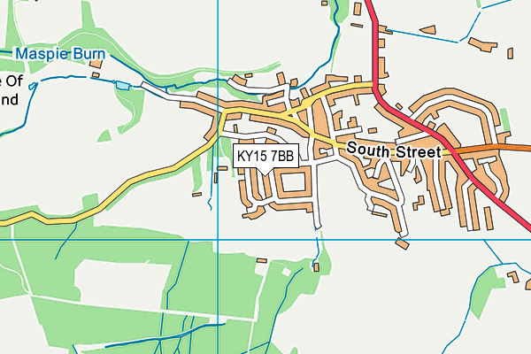 KY15 7BB map - OS VectorMap District (Ordnance Survey)