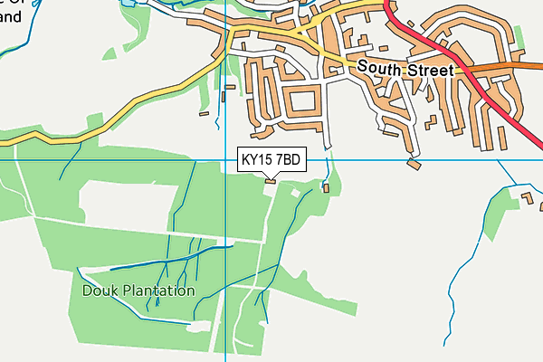 KY15 7BD map - OS VectorMap District (Ordnance Survey)