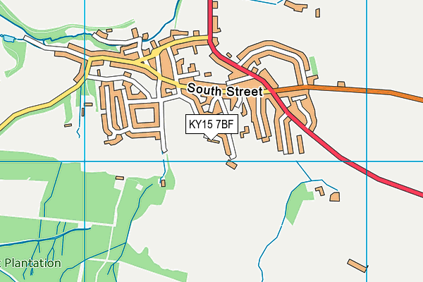 KY15 7BF map - OS VectorMap District (Ordnance Survey)