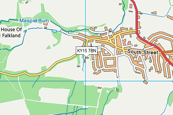 KY15 7BN map - OS VectorMap District (Ordnance Survey)