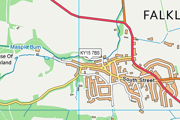 KY15 7BS map - OS VectorMap District (Ordnance Survey)