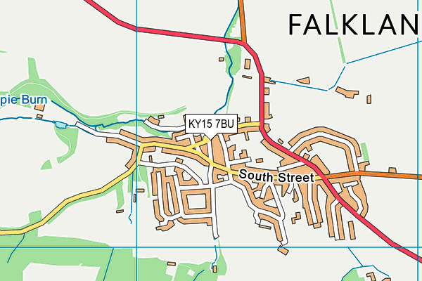 KY15 7BU map - OS VectorMap District (Ordnance Survey)