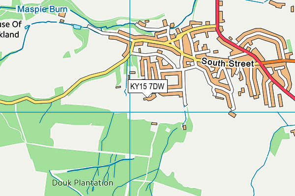 KY15 7DW map - OS VectorMap District (Ordnance Survey)