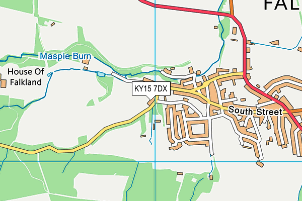 KY15 7DX map - OS VectorMap District (Ordnance Survey)