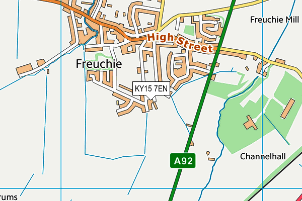 KY15 7EN map - OS VectorMap District (Ordnance Survey)