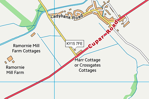 KY15 7FE map - OS VectorMap District (Ordnance Survey)