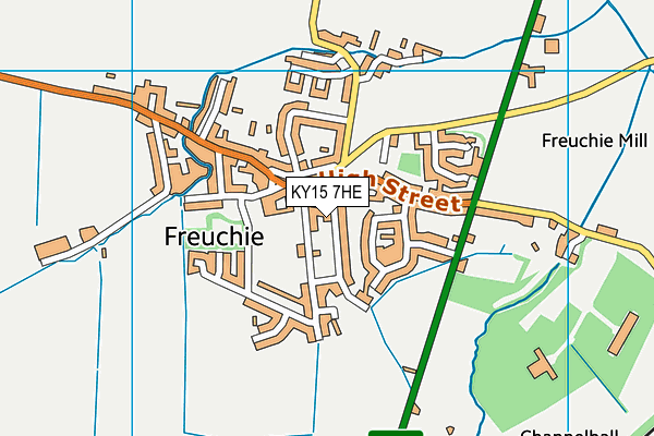 KY15 7HE map - OS VectorMap District (Ordnance Survey)