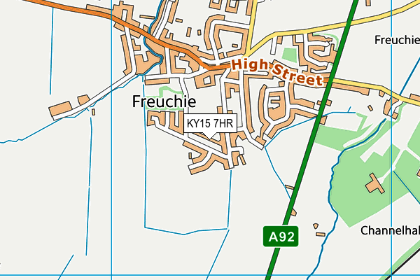 KY15 7HR map - OS VectorMap District (Ordnance Survey)