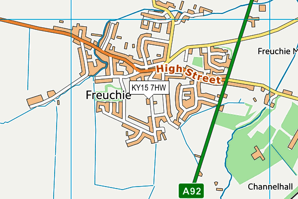 KY15 7HW map - OS VectorMap District (Ordnance Survey)