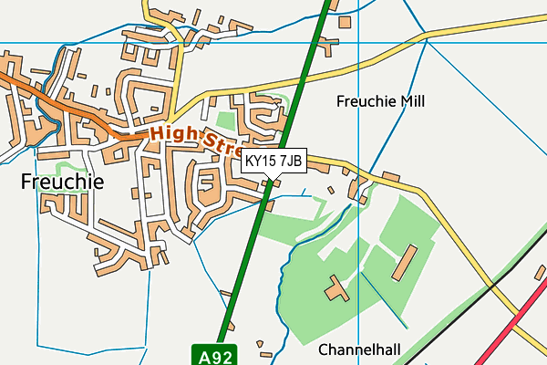 KY15 7JB map - OS VectorMap District (Ordnance Survey)